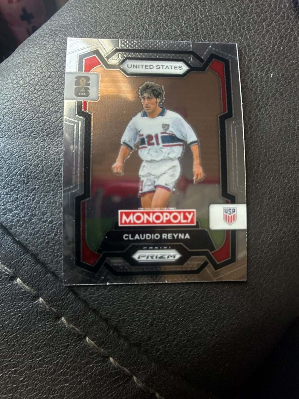 2026 Panini Prizm Monopoly FIFA World Cup Claudio Reyna #49